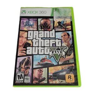 Grand Theft Auto V Five 5 Xbox 360 GTA Video Game 2 Disc Includes Case Manual